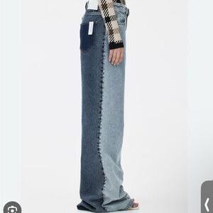 ROKH X H&M collab Two-toned Baggy Jeans sz 4